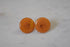 Marbled Butterscotch Bakelite Screw back Earrings